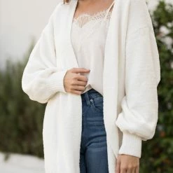 Style Melody Work Essentials Tatum Puff Sleeve Cardigan