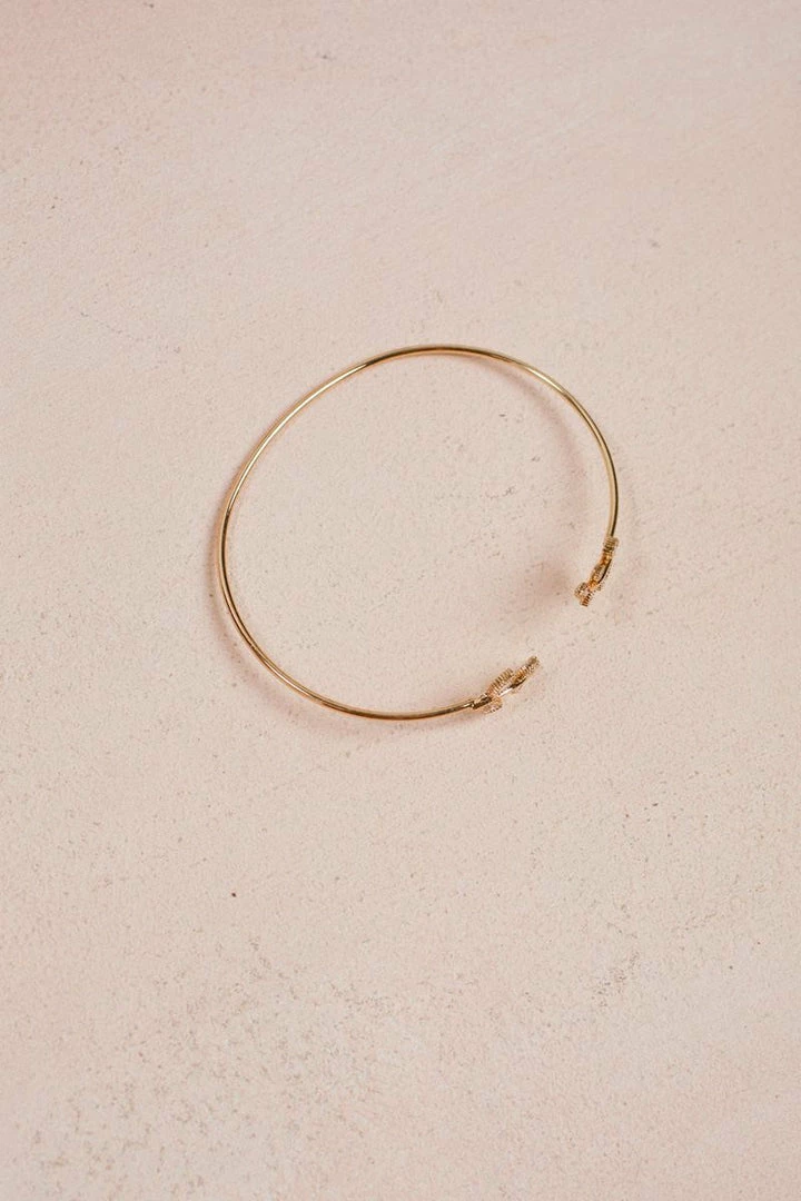 Fame Faith Crystal Leaf Bracelet Accessories