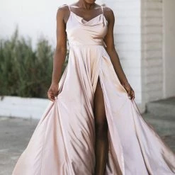 17 Young Dress Athena Satin Maxi Dress Bridal