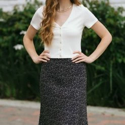Audrey 3+1 Sadiya Floral Midi Skirt