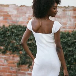 Endless Blu Samantha Bodycon Mini Dress