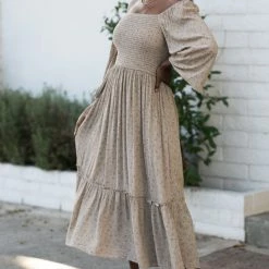 Blue B Parker Smocked Midi Dress