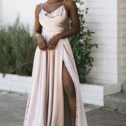 17 Young Dress Athena Satin Maxi Dress Bridal