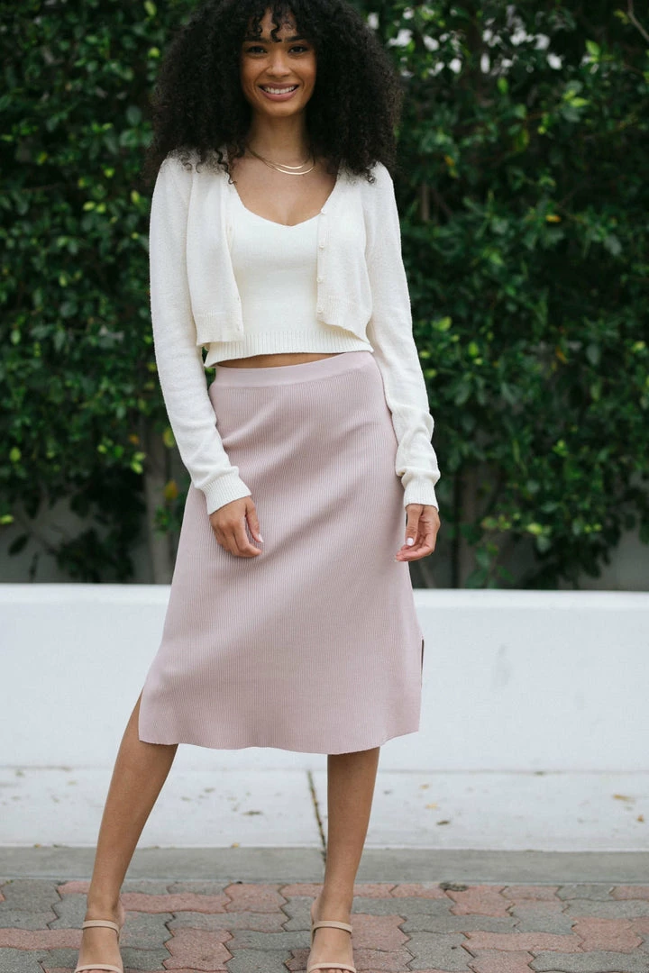 Wishlist Work Essentials Marla Knit Midi Skirt
