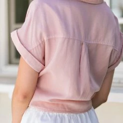 Paper Crane Miley Tie Front Shirt