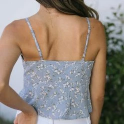 She + Sky Ruth Tie-Front Top Clothing