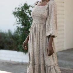 Blue B Parker Smocked Midi Dress