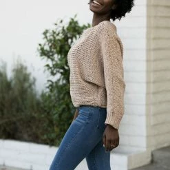 Aakaa Avery Boat Neck Knit Sweater Clothing