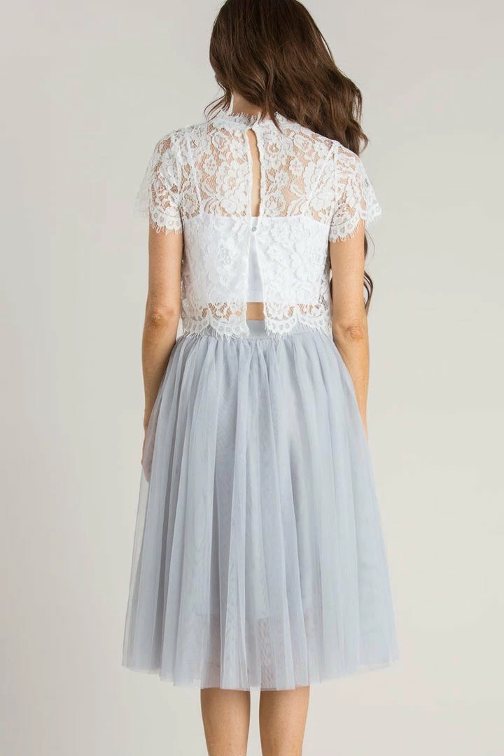 Esley Collection Eloise Tulle Midi Skirt Bridal
