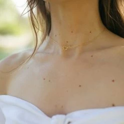 Ana Roxie Heart Chain Collar Necklace