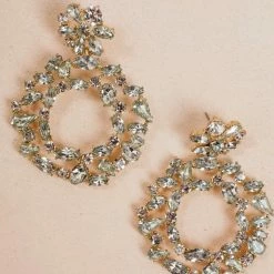 Fame Nora Crystal Statement Earrings Accessories