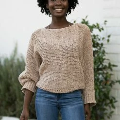 Aakaa Avery Boat Neck Knit Sweater Clothing