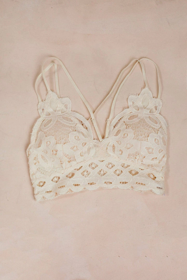 Anemone Clothing Elina Scalloped Lace Bralette