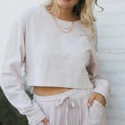 Hyfve Evelyn Cropped Crew Neck Clothing