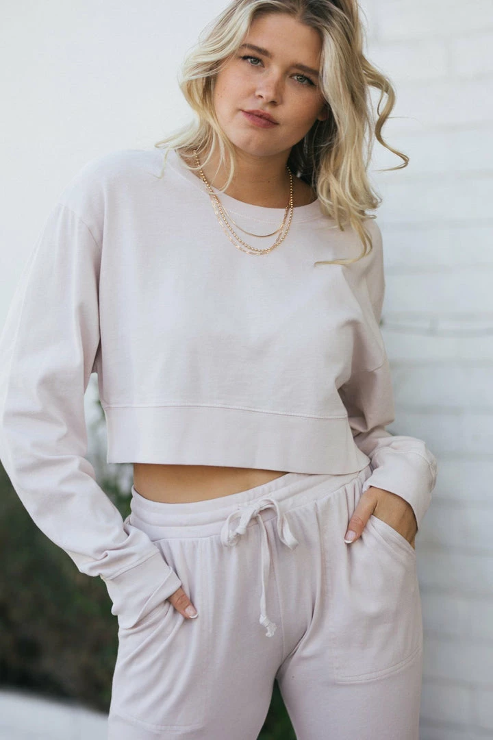 Hyfve Evelyn Cropped Crew Neck Clothing