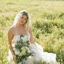 Maniju Ellen Floral Tulle Maxi Dress Bridal