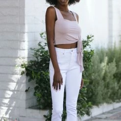 Final Touch Yara Side Tie Cropped Tank Basics