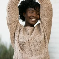 Aakaa Avery Boat Neck Knit Sweater Clothing