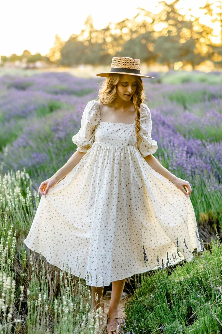 Storia Maternity Friendly Dakota Babydoll Midi Dress