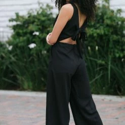 Mod Ref Work Essentials Meredith Tie Front Jumpsuit