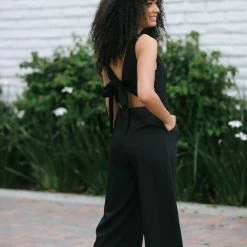 Mod Ref Work Essentials Meredith Tie Front Jumpsuit