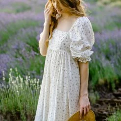 Storia Maternity Friendly Dakota Babydoll Midi Dress