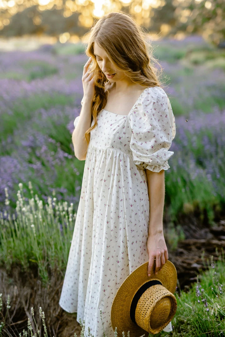 Storia Maternity Friendly Dakota Babydoll Midi Dress