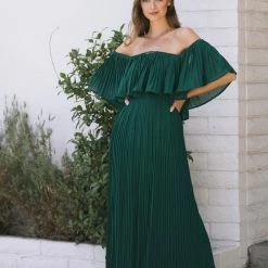 Soieblu Sophia Pleated Maxi Dress