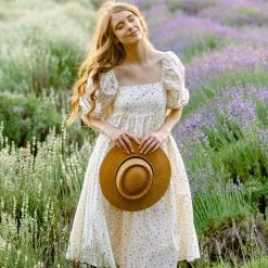 Storia Maternity Friendly Dakota Babydoll Midi Dress