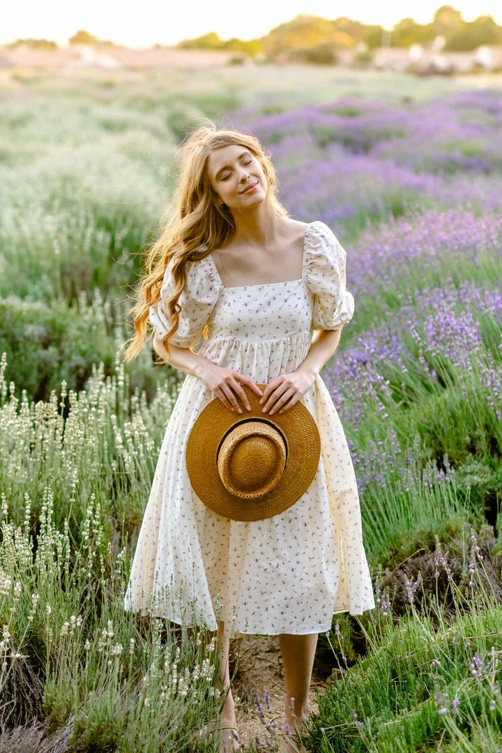 Storia Maternity Friendly Dakota Babydoll Midi Dress