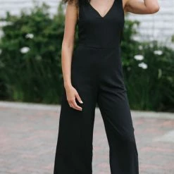 Mod Ref Work Essentials Meredith Tie Front Jumpsuit