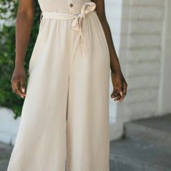 Style Melody Clothing Terri Smocked Button Jumpsuit