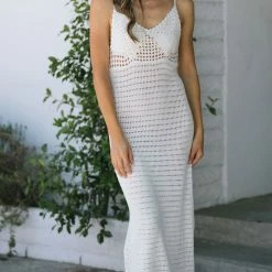 Fore Collection Veronica Crochet Maxi Dress