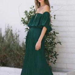 Soieblu Sophia Pleated Maxi Dress