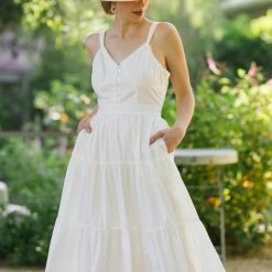 FORE Collection Henriette Poplin Midi Dress