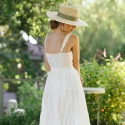 FORE Collection Henriette Poplin Midi Dress