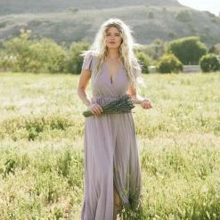 Soieblu Melody Short Sleeve Maxi Wrap Dress Bridal