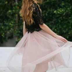 Space 46 Georgia Cropped Lace Top