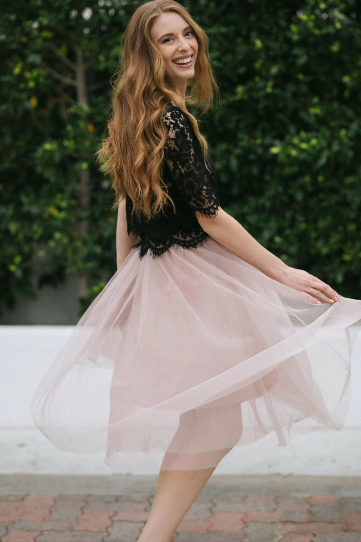 Space 46 Georgia Cropped Lace Top