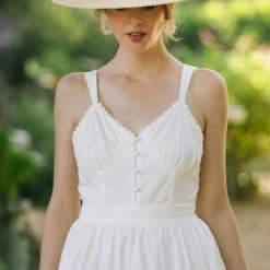 FORE Collection Henriette Poplin Midi Dress