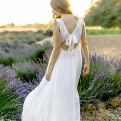 Aakaa Bridal Kathleen V-Neck Maxi Dress
