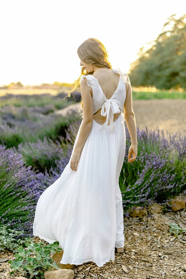 Aakaa Bridal Kathleen V-Neck Maxi Dress