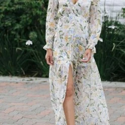 Aakaa Paris V-Neck Maxi Dress Maternity Friendly