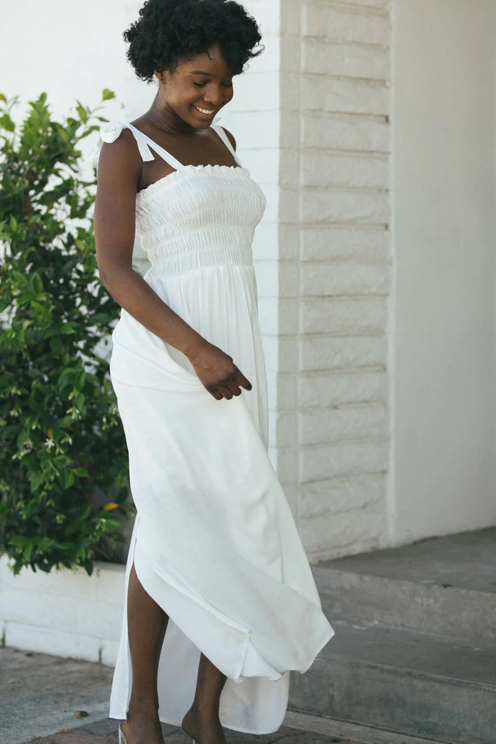 Ces Femme Desiree Tie Shoulder Maxi Dress