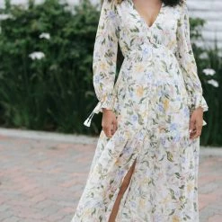 Aakaa Paris V-Neck Maxi Dress Maternity Friendly