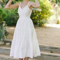 FORE Collection Henriette Poplin Midi Dress