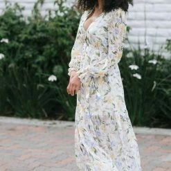 Aakaa Paris V-Neck Maxi Dress Maternity Friendly