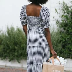 Audrey 3+1 Dahlia Tiered Midi Dress Maternity Friendly