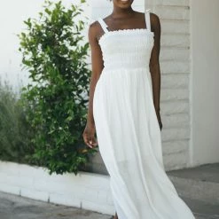 Ces Femme Desiree Tie Shoulder Maxi Dress