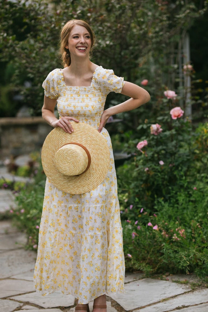 Storia Jamie Smocked Maxi Dress